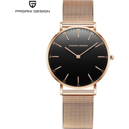 PAGANI 1802 Watches Mens And Womens Quartz Watch Stainless Steel Fashion Waterproof Simple Couple Wristwatches