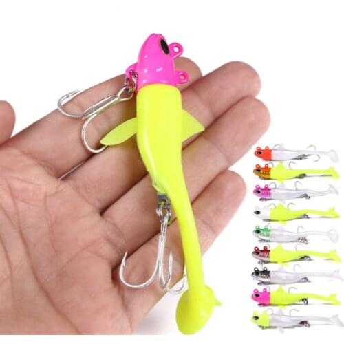 Black Minnow Jig Head Fishing Lure Soft Pike Lure 10g/14g/21g/28g Bass Fishing Shad Soft Swimbait Boat Seabass Bait for Zander