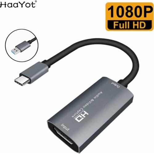 Video Capture Card HDMI to USB C Audio Capture Card 4K 1080P for Gaming Live Streaming Video Recorder Switch PS4 Xbox One Camera
