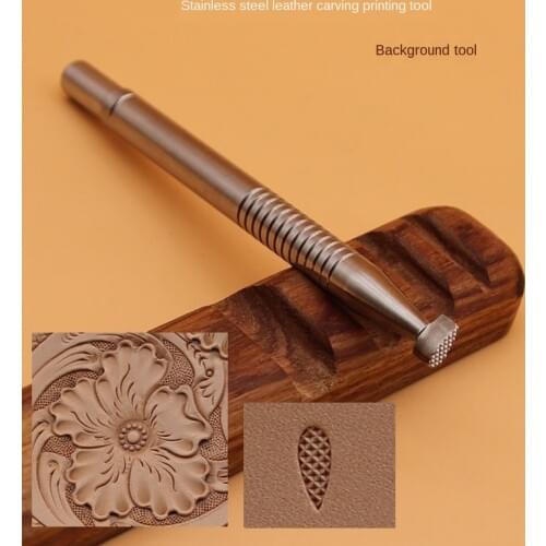 Leather punch 304 Stainless Steel Leather Sculpture Printed Tool Background Tool DIY Arabesque stamps leathercraft Saddle