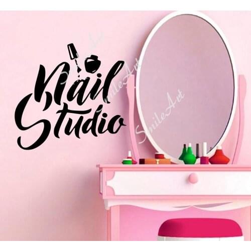 Colorful Manicure Wall Sticker Removable Wall Stickers Diy Wallpaper Kids Room Nature Decor Decal Creative Stickers