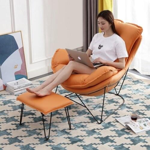 Lazy Sofa Bedroom Backrest Chair Single Internet Celebrity Rocking Chair Tatami Small Sofa Balcony Couch Recliner