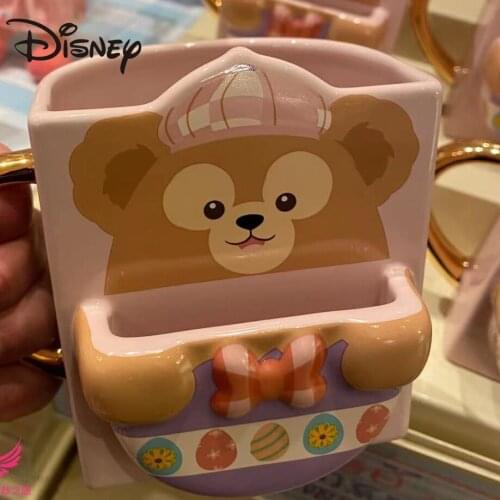 Disney Easter Duffy bear mugs cartoon cute large capacity coffee mugs heatproof milk cups ceramic mugs mugs coffee cups