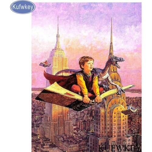 Cartoon 5D diamond painting cross stitch full square Diamond embroidery magic/book/dragon/boy3D diy diamond mosaic picture decor
