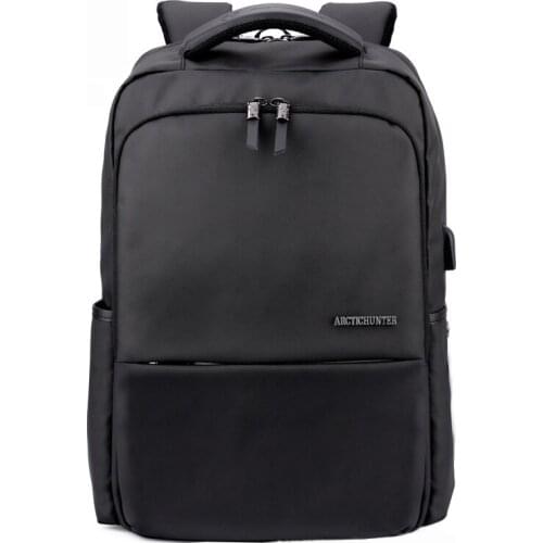 New Style Mens Casual Backpack Oxford Cloth USB Charging Student Backpack