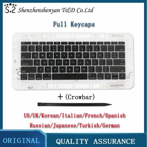 New A1708 Keyboard keycaps for Macbook Pro Retina 13.3 inch laptop A1708 key cap Brand New 2016 2017 Year US UK French Spanish
