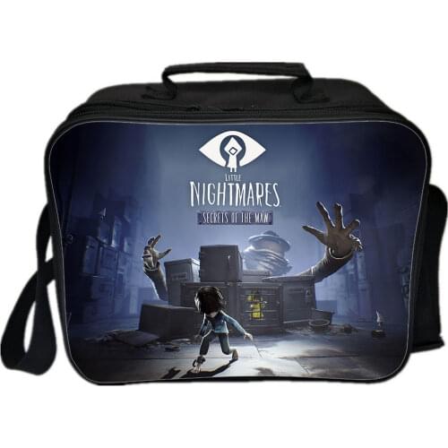 New Game Little Nightmares Lunch Bag School Lunch Box Cartoon Boys Girls Portable Thermal Food Picnic Bags Kids School Tote