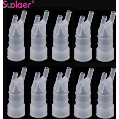 Food Grade Plastic Mouthpiece/Mouth Tube Nose Inhaler Set Accessories For Universal Household Compressor Nebulizer Inhalation