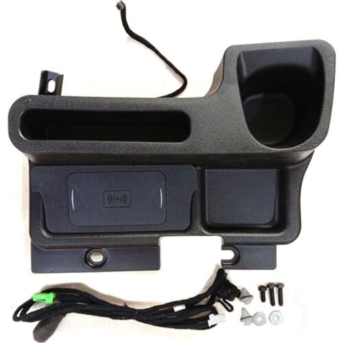 15W QI Wireless Charger Armrest Storage Box Tray For Toyota Land cruiser LC70 71 LC76 LC79