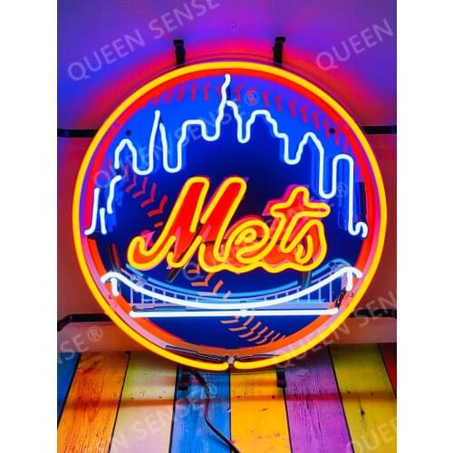 Custom Minnesota New York Oakland Texas Los Angeles Baseball 17“x17" Neon Light Lamp Sign Vivid Technology Beer Bar Glass Decor