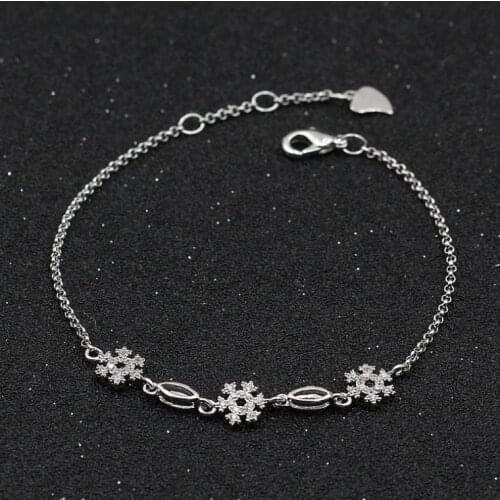 Hot European Fashion Jewelry women bracelet 2 colors 925 female bracelet Crystal from Swarovskis as Women Party or Wedding gifts
