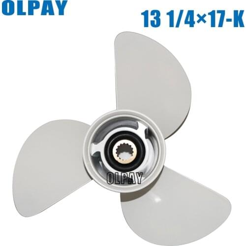 6E5-45945-01-EL-00 13 1/4x17-K aluminum alloy propeller for Yamaha 75HP 85HP 90HP 115HP boat engine