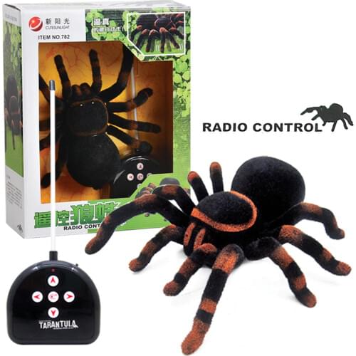 RC Squishy Fidget Toys Infrared 2.4GHz Remote Control Electric Spider Creative Simulation Children 's Gift