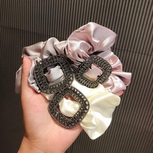 Silk Large Intestine Hair Ring Sen Tie Head Rope Female Temperament Tie Hair Rope Internet Celebrities Elegant Rubber Band