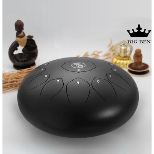 6inch 11inch 14inch steel tongue drum 16 colors available metal drum nitrided material mini handpan hand drum free parts