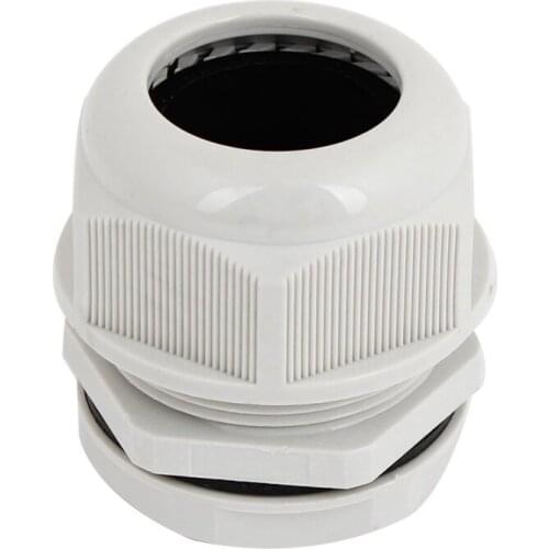 Light Gray Plastic Waterproof Cable Gland Connector SM M40 X 1.5