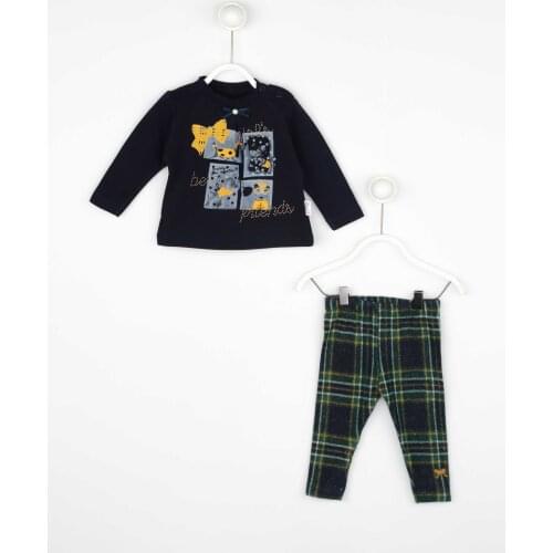Navy blue Baby Girl 2 li Suit