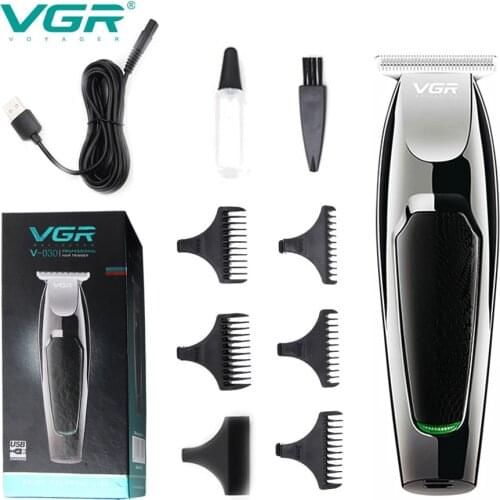 VGR V-30 Hair Clipper Professional Waterproof Hair Cutting Machine Adjustable Steel Blade Hair Clipper Hair Trimmer with Display