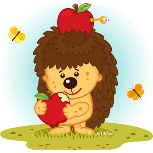 Hedgehog Cutting Dies Scrapbooking Album Paper Card Embossing Autumn Stencil Decor Crafts Metal Die Cut