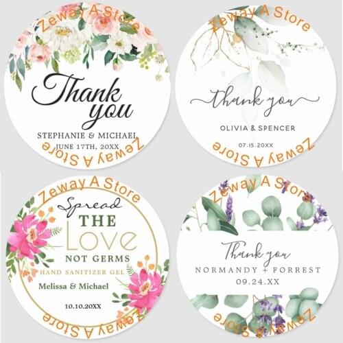 100 Pieces, 3-10CM, Custom Personalized, Wedding Stickers, Invitations, Candy Favors Gift Boxes Labels, Birthday, Logo, Photo