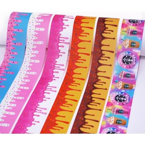 50 yard cartoon ribbon printed grosgrain ribbon 30854