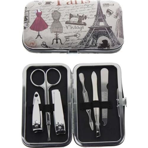 6Pcs/Set AliExpress Fast Shipping Women Girl Perfect French Manicure Tools For Women Girls Gift