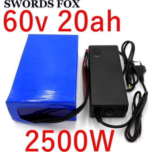 60V 21AH 2500W Lithium ion Battery electric bike battery electric wheelchair e motorcycle battery 30/40A/50A BMS Free duty