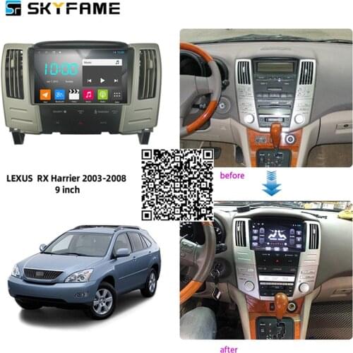 For Toyota Harrier 2003-2013 Car Radio Stereo Android Multimedia System GPS Navigation DVD Player