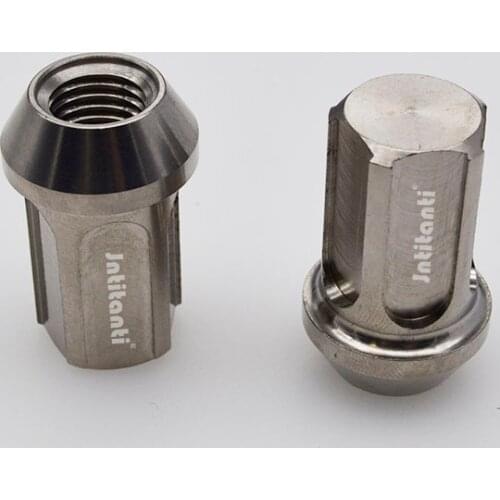 Titanium alloy auto parts wheel anti-theft closed nut