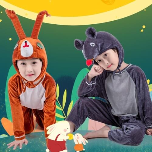 Childrens Animals Costume Halloween Costume horse squirrel grey wolf goat Costume Christmas Present Costumes Animals Clothing
