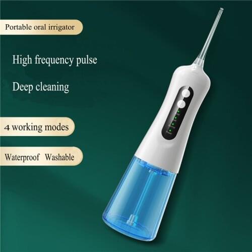 2021 New Oral Irrigator Dental Floss Water Portable Rechargeable Water Flosser Travel Dental Water Jet Waterproof Thread Water