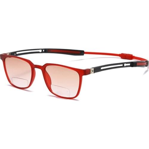 Magnet Hanging neck Bifocals Reading Sunglasses Women Men TR90 Look Near Far Presbyopia Glasses Magnifier Old Man Gift Eyewear