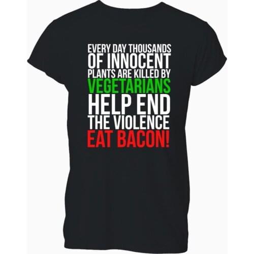 2019 Fashion Summer t-shirt Eat Bacon Dad Fathers Day Gift Lad British T-Shirt Tshirt Mens Womens Tee shirt