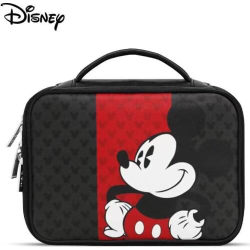 Disney genuine Mickey Mouse digital storage bag is suitable for charger U disk removable hard disk double-layer portable bag