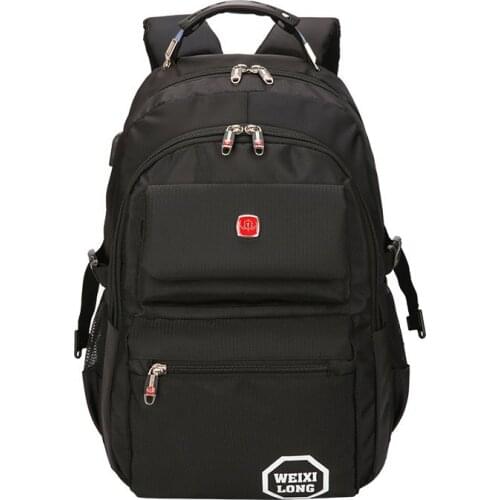 Teenagers Student Schoolbag 2021 Men Women Large Capacity Outdoor Sports Backpack 15.6-inch Laptop Back Pack Black Male