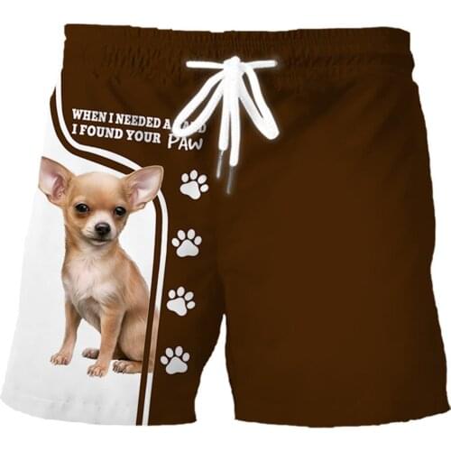 CLOOCL Chihuahua Dog Printed Shorts 3D Animal Fashion Harajuku Men Clothing Hip Hop Leisure Pants Personality DIY Streetwear