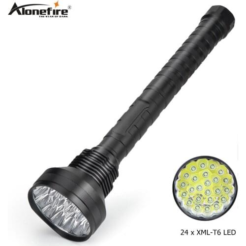 Alonefire HF24 high power LED flashlight T6 LED 38000LM Ultra Bright Glare Torch Working lamp floodlight accent light camping