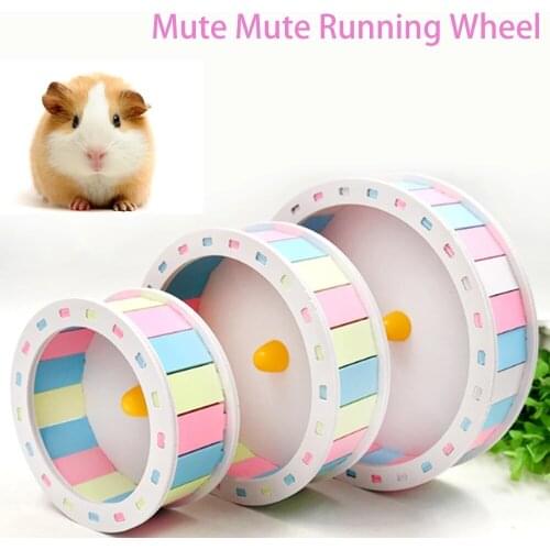 Pet Sports Silent Exercise Wheel Three Sizes Disc Running Wheel For Hamster Golden Silk Bear Totoro Funny Running Disc Toy