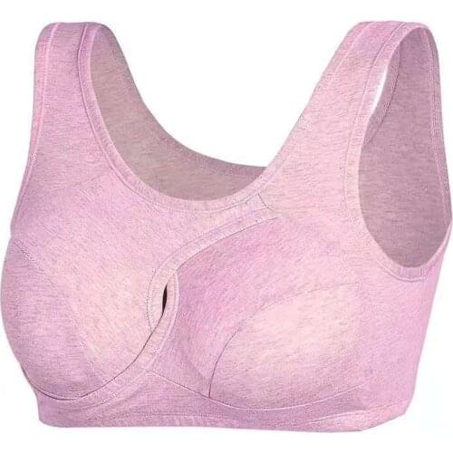 The new type of cotton comfortable sleep bra without underwire and anti-expansion seamless convergence adjustment upper holding