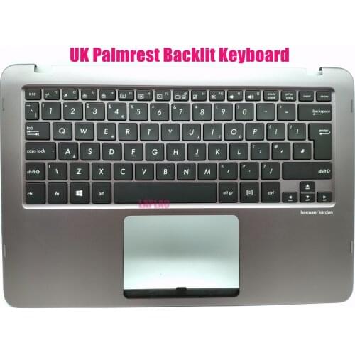 UK Gray Palmrest backlit keyboard for Asus ZenBook UX360U UX360UA UX360UAK Q324U Q324UA Q324UAK 90NB0C02-R30UK0