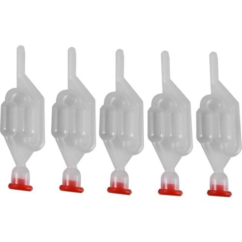 Wine Seal Exhaust Valve Straw Home Brew Wine Fermentation Airlock Sealed Plastic Air Lock Check Water Sealed Valves Eco Friendly