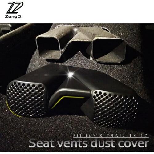 ZD 2pcs For 2014-2018 Nissan Qashqai J11 x-trail t32 Accessories car seat air conditioner air outlet protective cover sticker