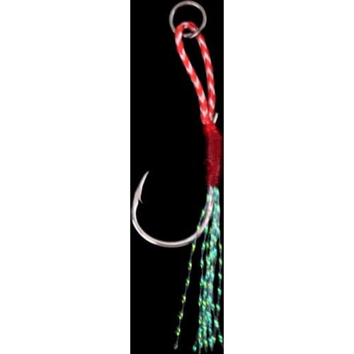 1pcs Stainless Steel Jigging Spoon Fishing Hook With PE Line Saltwater Jig Assist Fishhook For Sea Fishing