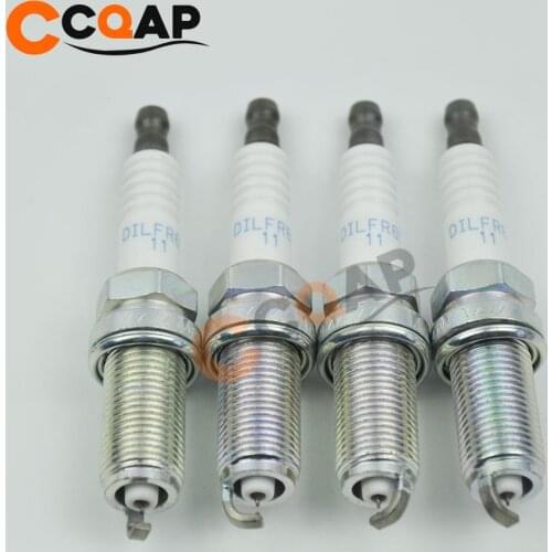 4 PCS DILFR6D11 6176 Iridium Spark Plug Fit Toyota Highlander Sienna Lexus DILFR6D11-6176