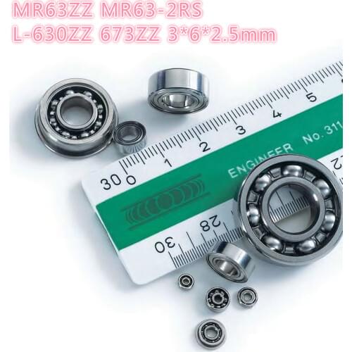 5pc miniature bearings MR63ZZ MR63-2RS L-630ZZ 673ZZ 3*6*2.5mm bearings for tranmition JMC