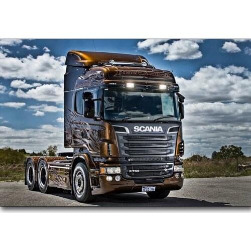 New 5D DIY Diamond painting Full Square/Round diamond embroidery big truck Cross Stitch Rhinestone Mosaic Decoration Gift TY640