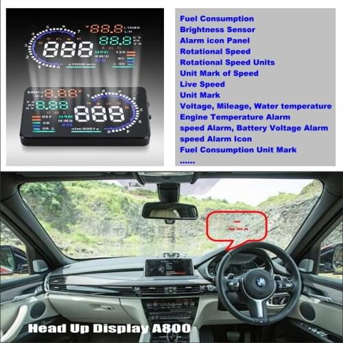 Car HUD For BMW X1/E84 X3/E83/F25 X5/E53/E70/F15 X6/E71 HUD Head Up Display AUTO OBD Refkecting Windshield Screen Projector