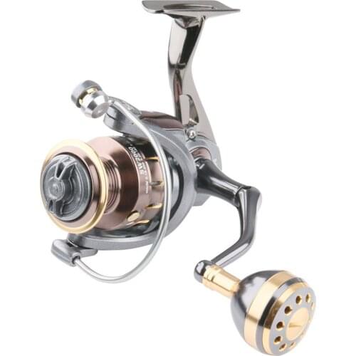 DEUKIO All Metal Fishing Reel SW2000~7000 Spinning Reel 4.7:1/5.0:1 High Speed 10KG Max Drag 4+1BB High Quality Saltwater Lure