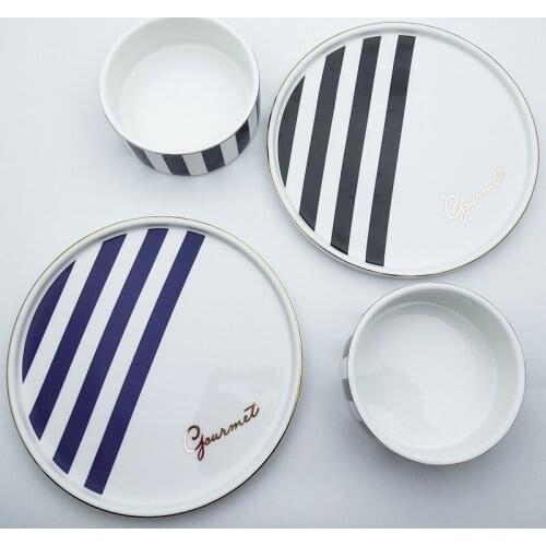 Food Tray Soup Bowl Ceramic Bread Salad Pasta Plates Rice Milk Cornmeal Bowls Christmas Dinnerware