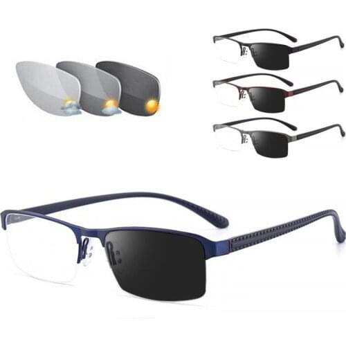 WEARKAPER Transition Sun Readers Photochromic Reading Glasses Men Hyperopia Presbyopia with diopters Outdoor Presbyopia Glasses